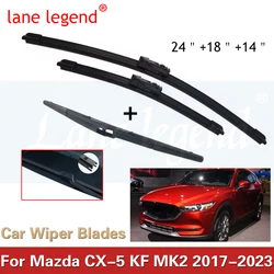 Conjunto de lâminas de limpador dianteiro e traseiro para Mazda, CX5, CX-5, CX 5, KF, MK2, janela para-brisas, 2017, 2018, 2019, 2020, 2021, 2022, 2023