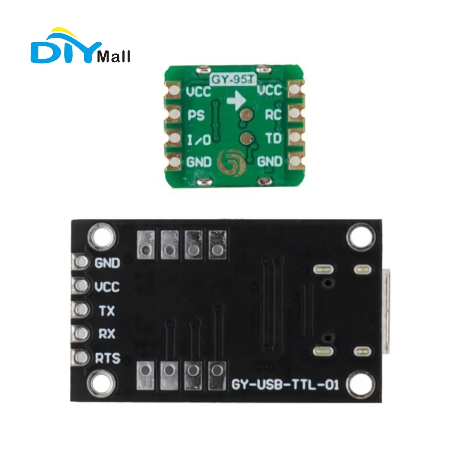 GY-95T 9 Axis Sensor Three Axis Acceleration Gyroscope Magnetic Field Attitude Angle Module Serial Port Output GY-95T-USB