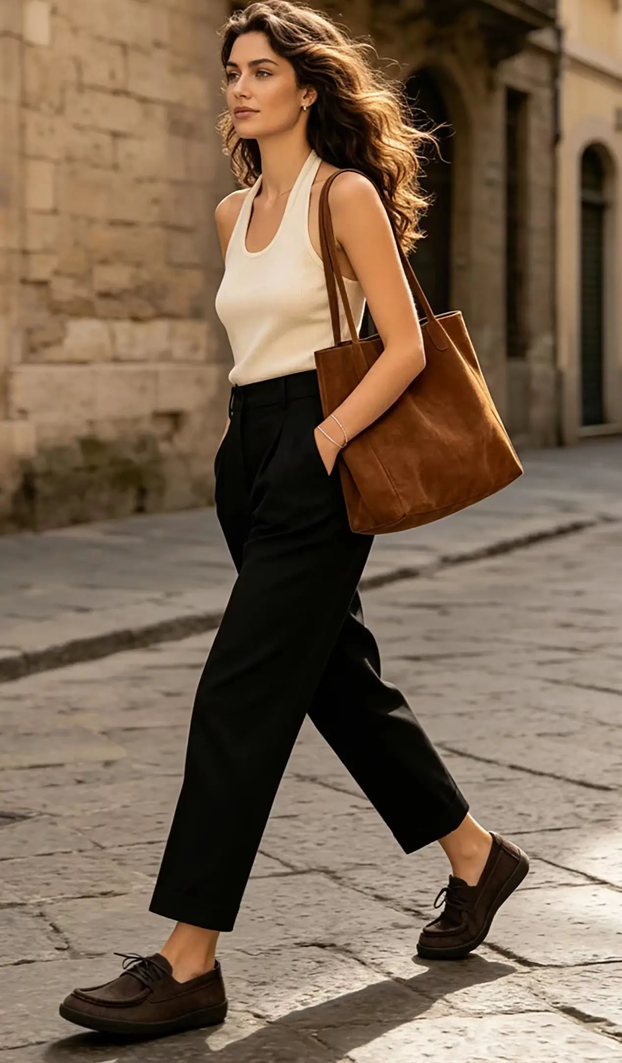 HOBIBEAR Barfuß-Loafer für Damen, zum Hineinschlüpfen, für breite Füße, verstellbare Zero-Drop-Schuhe mit runder Zehenpartie – Detail 8