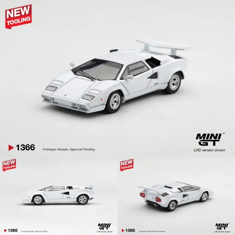 MINIGT 1:64 Lamborghini Countach LP500S die-casting alloy simulation car model is a favorite gift and souvenir for boys.