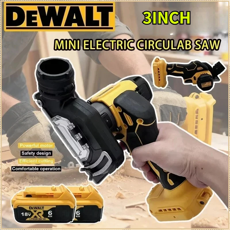 

Аккумуляторная мини-угловая шлифовальная машина Dewalt 3 дюйма, электрический отрезной инструмент, циркулярная пила, электроинструмент для аккумуляторов Dewalt 18V-20V
