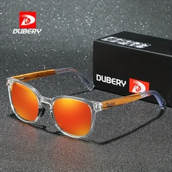 DUBERY Wooden Polarized Full Rim Fashion Sunglasses For Men And Women 6 Colors Model 260
