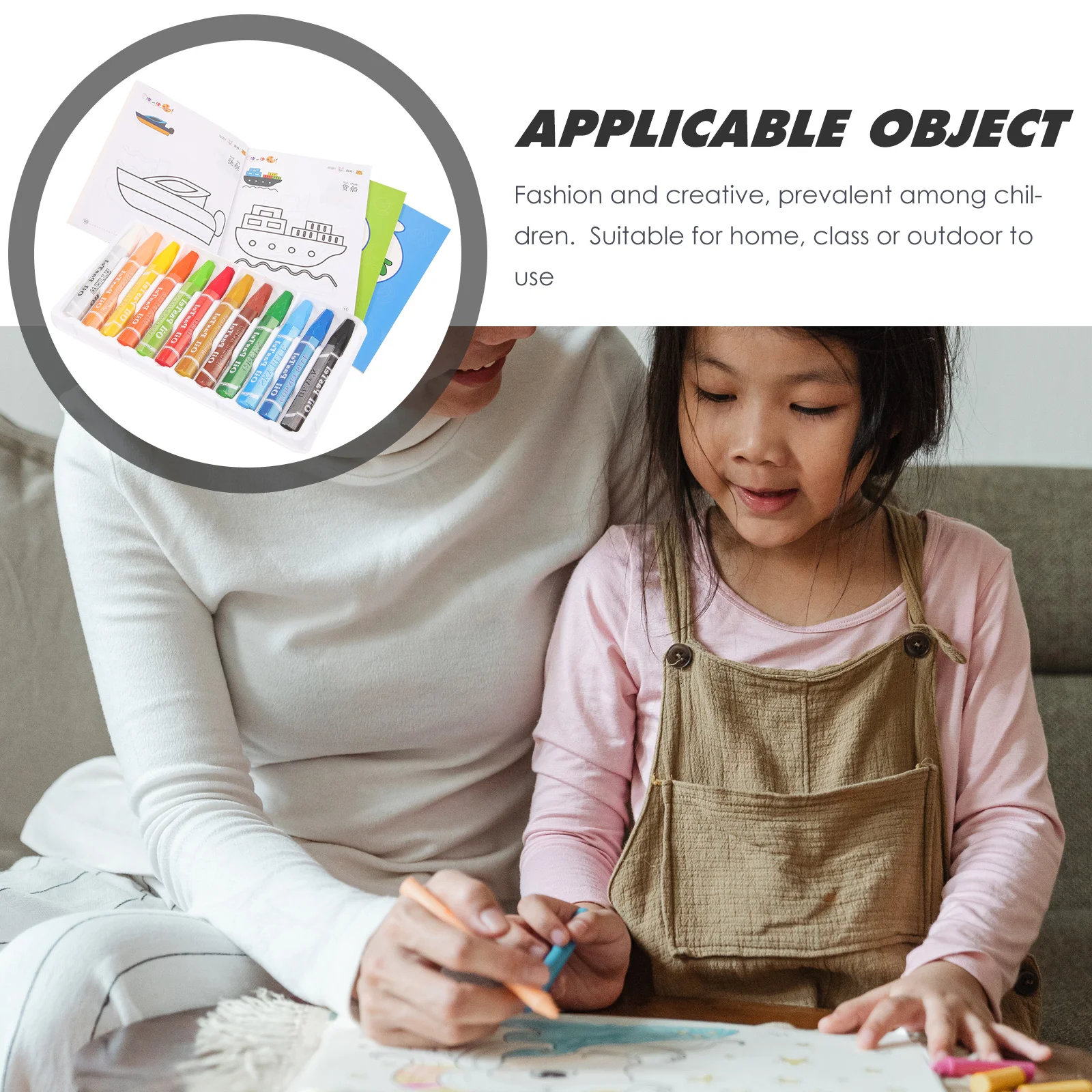 

Coloring Book Crayon Album Painting and for Kids Fruit Toddler Books Paper Watercolor