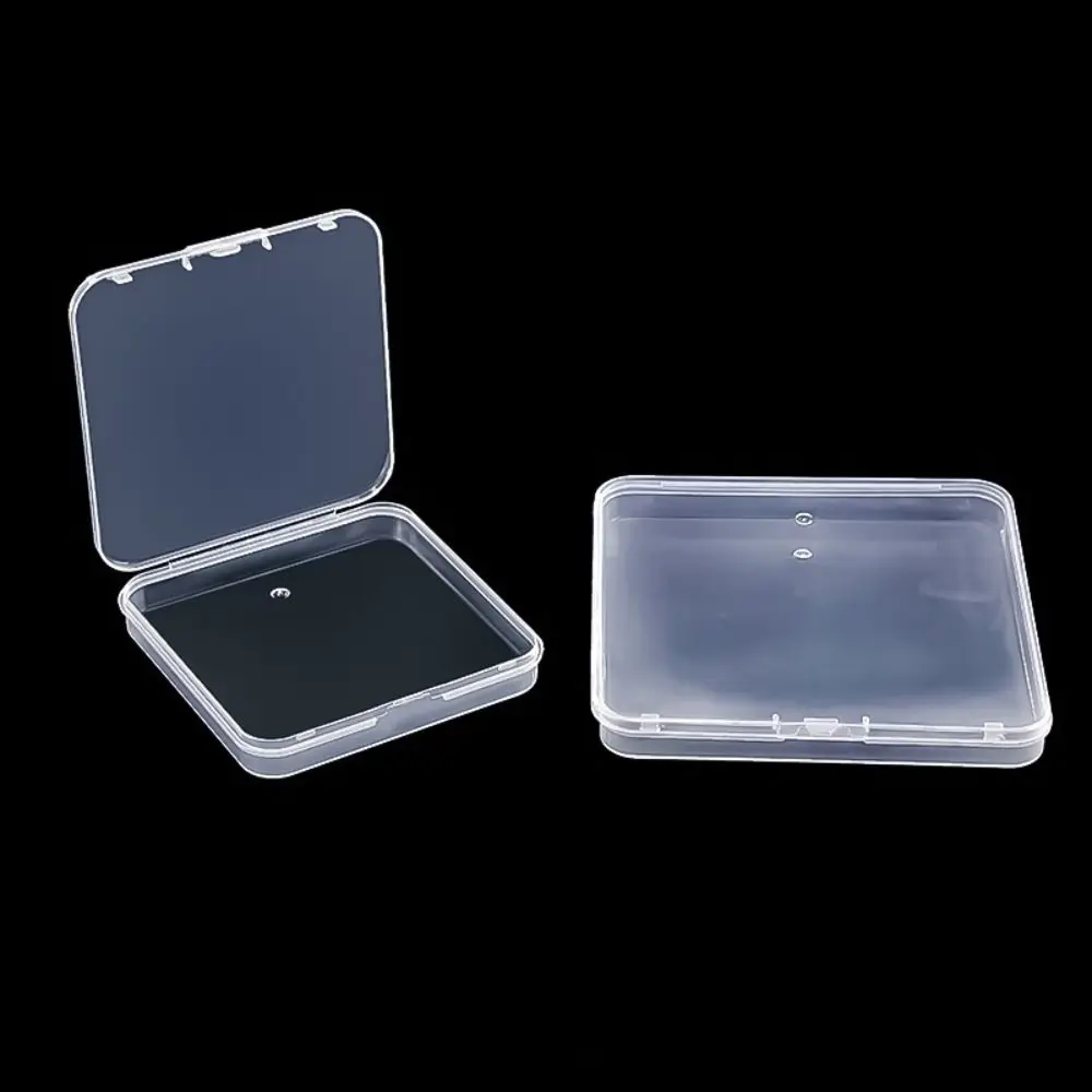 Portable Square Packing Storage Box Plastic Transparent Small Items Case Sundries Organizer Durable Fishing Tools Accessories