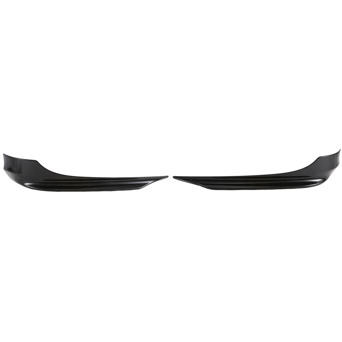 Car Front Bumper Splitter Spoiler Corner Wrap Lower Crash Strip for BMW E90 E91 325i LCI M-Tech 2009-2011 Glossy Black