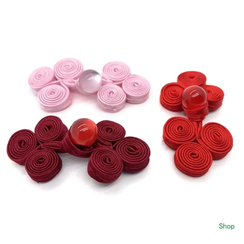 Dropship 1pair Colorful Adjustable Sewing Fasteners Featuring Chinese Traditional Buttons Perfect for Sweater Scarf Cardigan