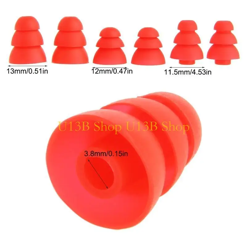 U13B Ergonomic Design Soft Earbuds Fits the Ear Canal Effective Isolate Noise Three-layer Ear Plugs Mats Protect Hear