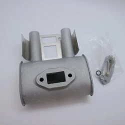 RCGF Genuine Parts! Exhaust Pipe 6007 with cooling fin for RCGF 60RE 60CC Rear exhaust single Cylinder Pertrol engine