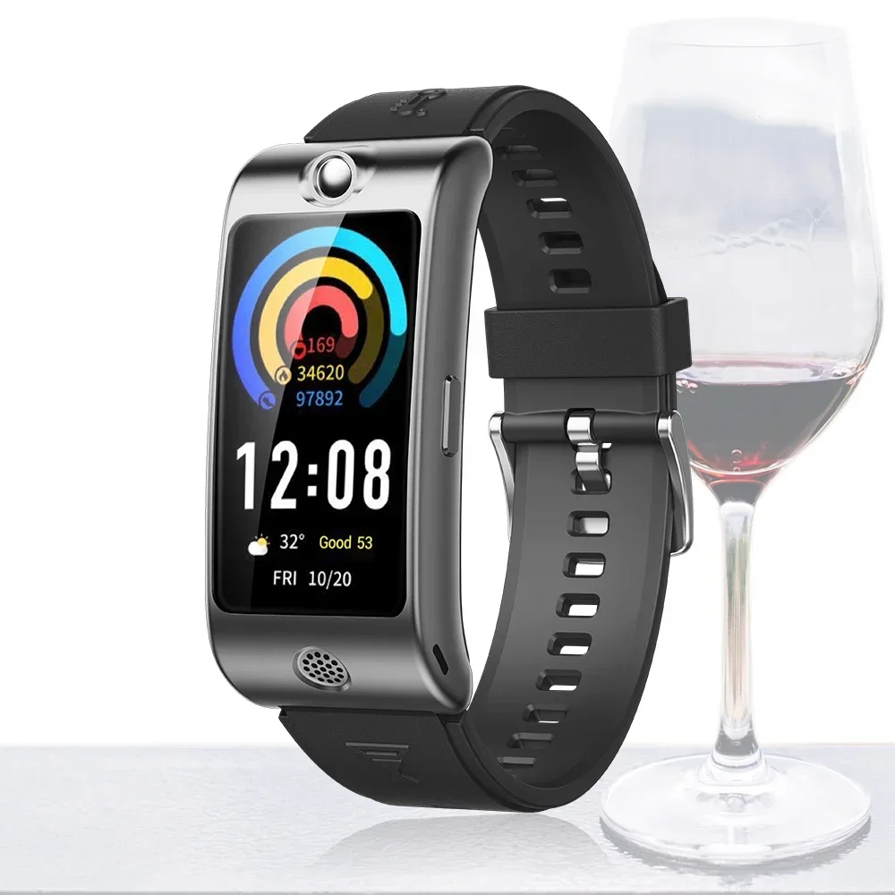 

ROCAR M-90 Alcohol Blood Oxygen Heart Rate Smart Bracelet Drink Reminder DIY Watch Face Waterproof M-90 Smart Sport Watch