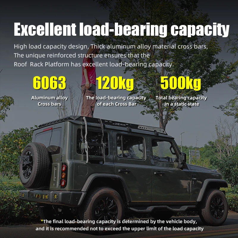 High Quality High Load Roof Platform Side Ladder Side Armor Panel Fit BAW-212-T01 4x4 Offroad