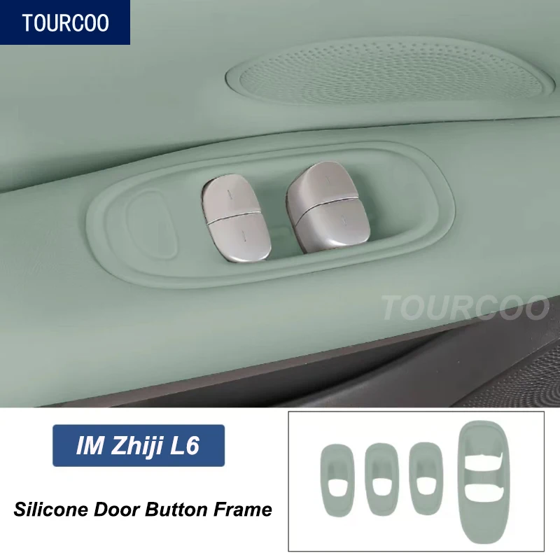 For IM Zhiji L6 Silicone Window Lift Panel Protective Cover Interior Styling Modified Accessories