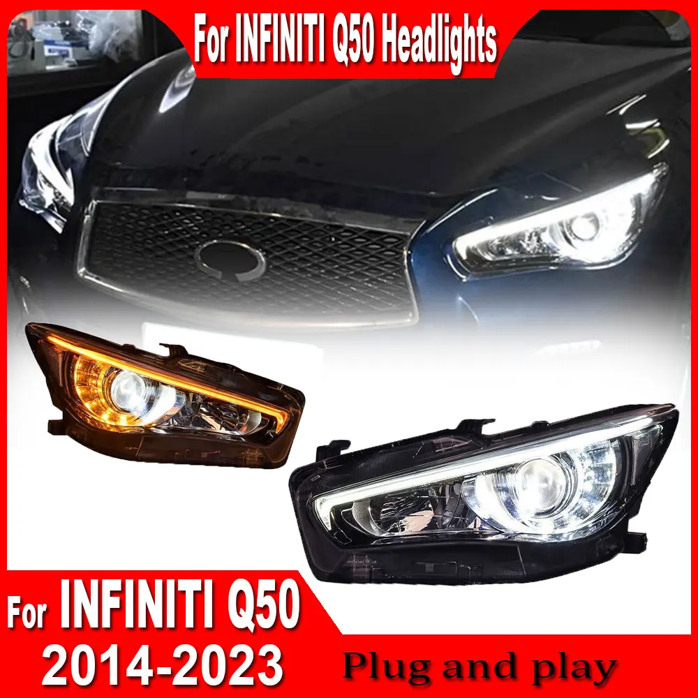 

Для Infiniti Q50 передняя фара 2014 2015 2016 2017 2018 2019 2020 2021 Q50L