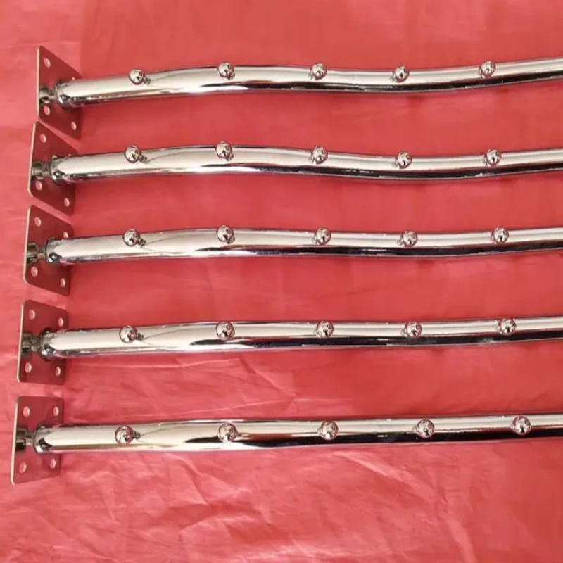 Perchero de Metal grueso con 5 cuentas, ganchos de pared para tienda de venta, estante de acero inoxidable, ropa interior, sujetador, abrigo,