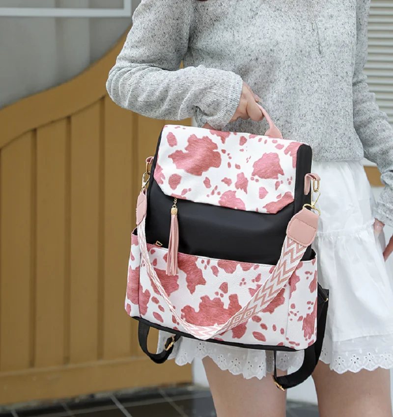 New Fashion High Quality Waterproof Nylon Travel Backpacks Women's Anti Theft Large Capacity Shoulder Bags Crossbody School Bag