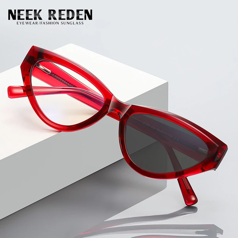 

Red Frame Cat Eye Spring Leg Photochromic Reading Glasses Women Resin Reader Sunglasses With Diopter 0 +0.75 +1.75 +4.5 +6.0