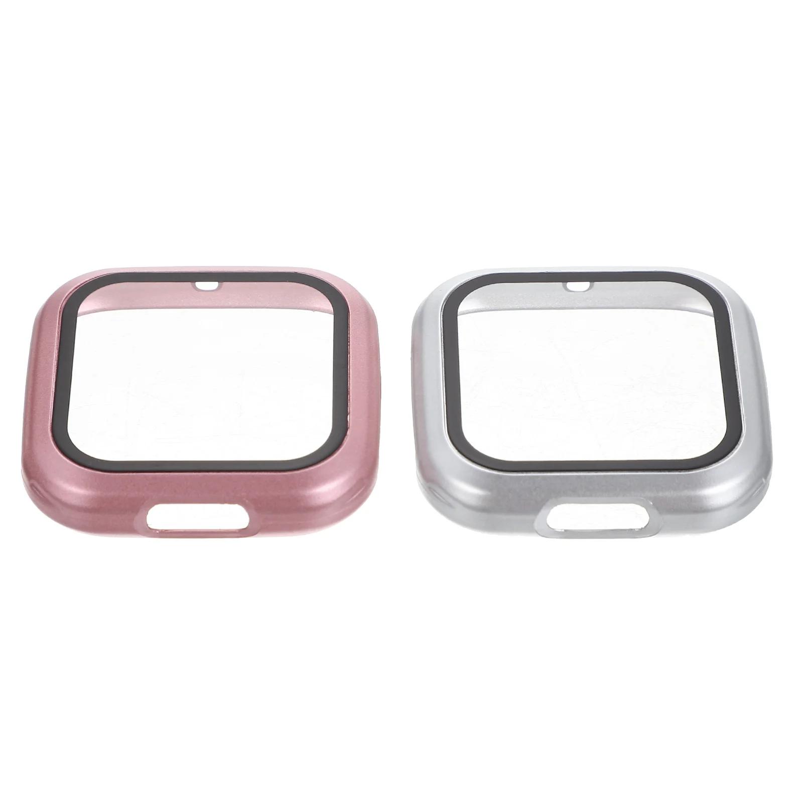

2 Pcs Protective Watch Case Smartwatch Protector Protection Cover Screen Scratch-proof Shell Tempered Glass