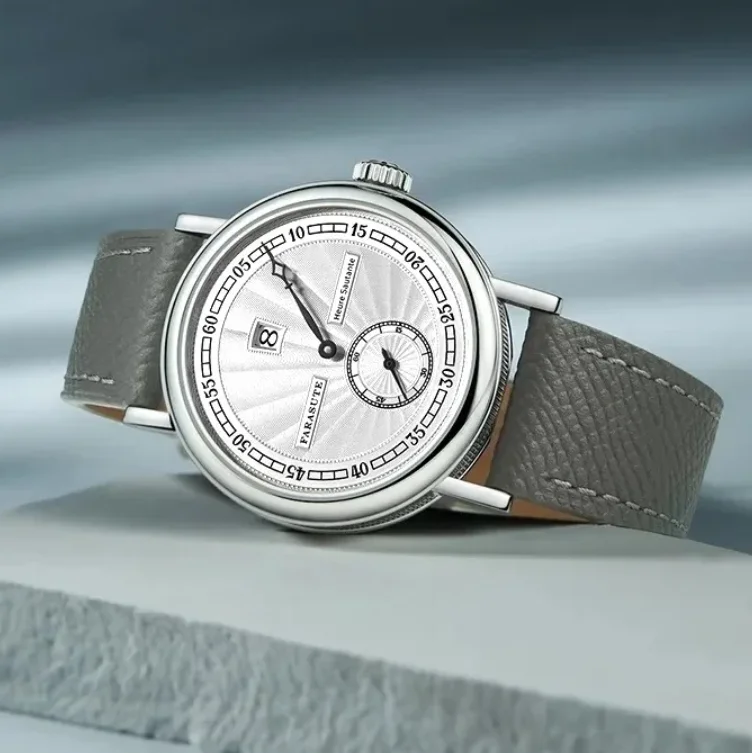 

FARASUTE Мужские автоматические часы Jumping Hour 38 мм Механические наручные часы с сапфировым стеклом 5ATM Водонепроницаемые