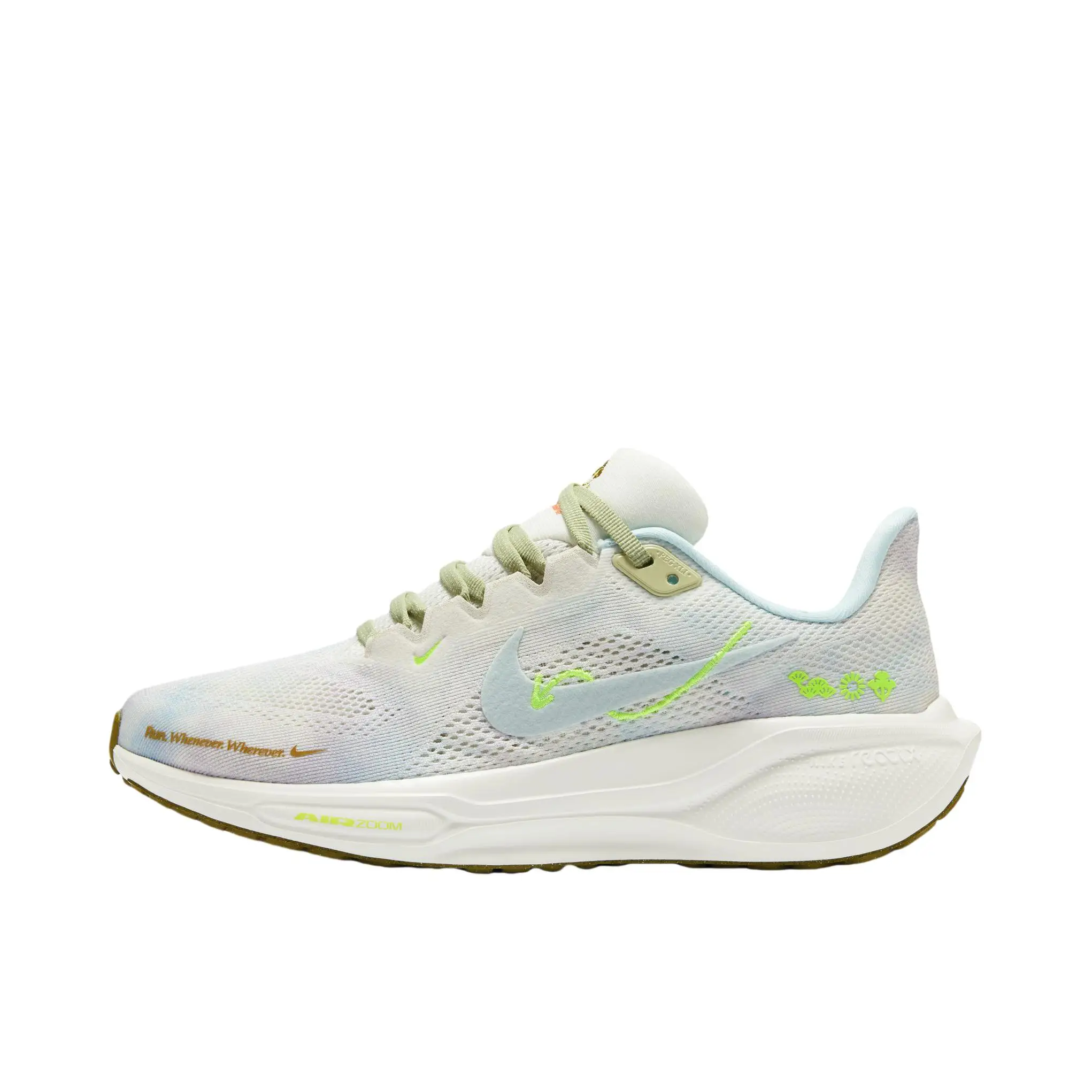 

Nike Original Air Zoom Pegasus 41, женские и мужские оливково-зеленые флуоресцентные желтые нескользящие устойчивые к истиранию кроссовки HQ3465-143