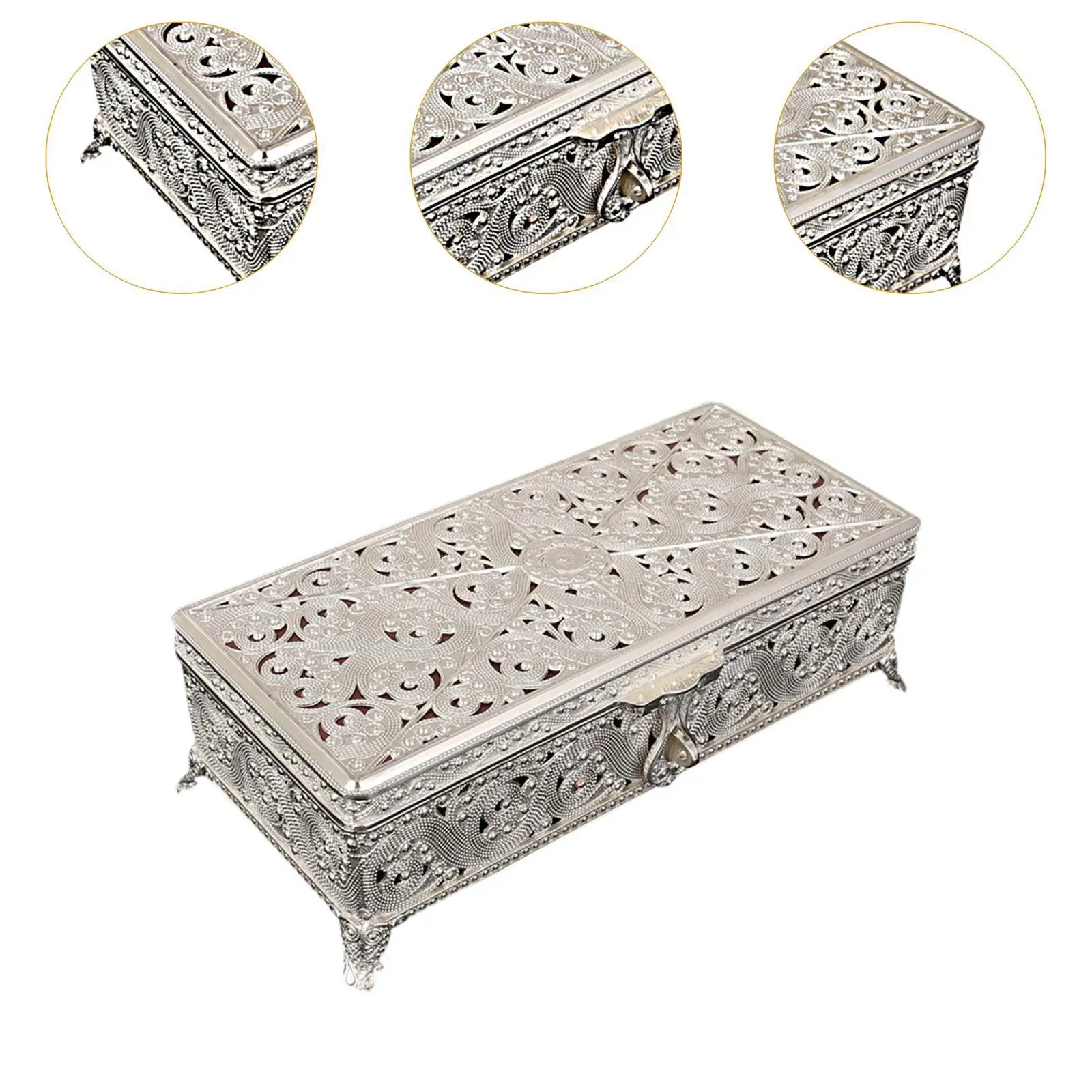 صندوق تخزين المجوهرات لمنظم سطح المكتب للقلائد والدبابيس