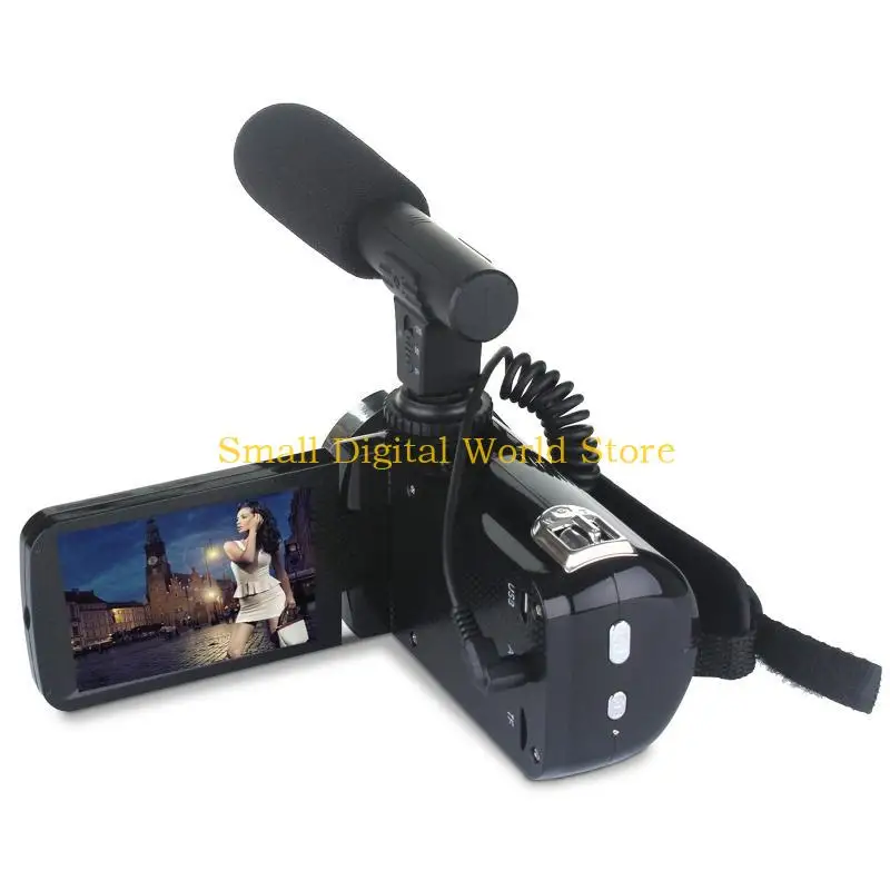 

77UB Видеокамера Цифровая видеокамера Full 1080P 24MP Video DVR 3 "TFT LCD 18-кратный цифровой зум Поддержка ночной съемки
