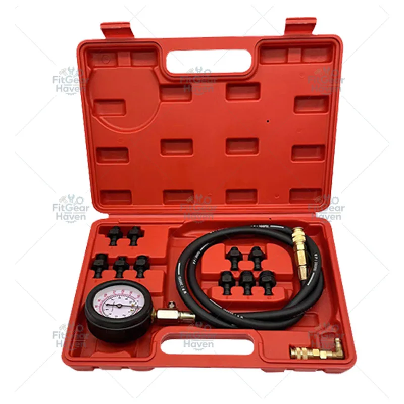 Oil Pressure Gauge 13-piece Set Oil Pressure Overhaul Instrument Multifunctional Hair Test Table