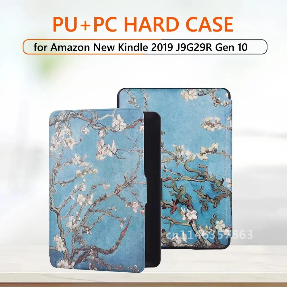 Matte Waterproof Painted Protective Case Skin for Amazon New Kindle 2019 J9G29R Gen 10 E-book Reader Cover Shell