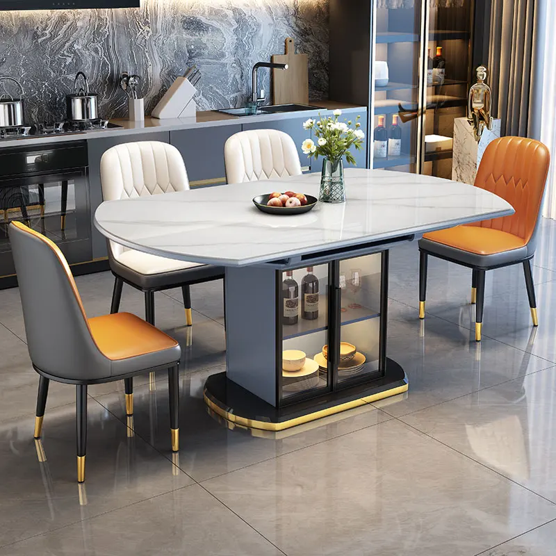 Kitchen Luxury Dining Table Coffee Restaurant Modern Nordic Chairs Lounge Dining Table Designer Marble Muebles Home Furniture