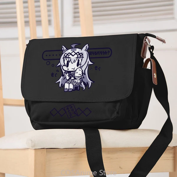 

Pretty Derby Kitasan Black Theme Anime Cartoon Canvas Messenger Bag Cosplay Casual Schoolbag Unisex Handbag Xmas Gift