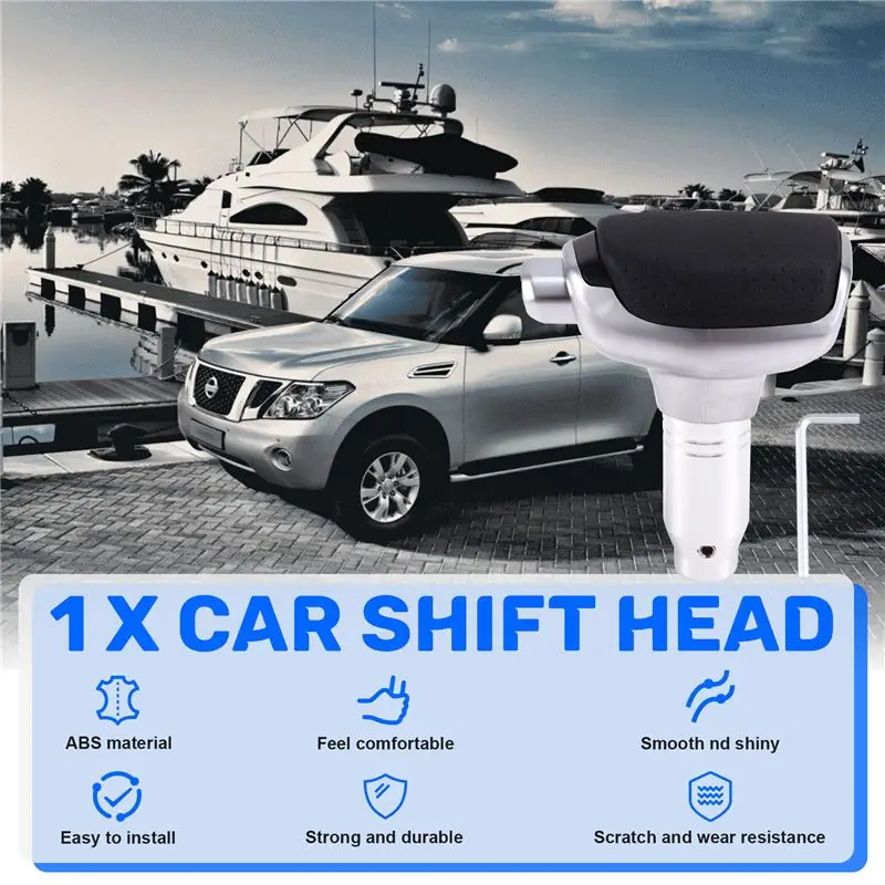 A64P-1PC Punched Style Car Shift Head Shift Handball Cross Border Gear Modification Accessories For Nissan Auto Yacht