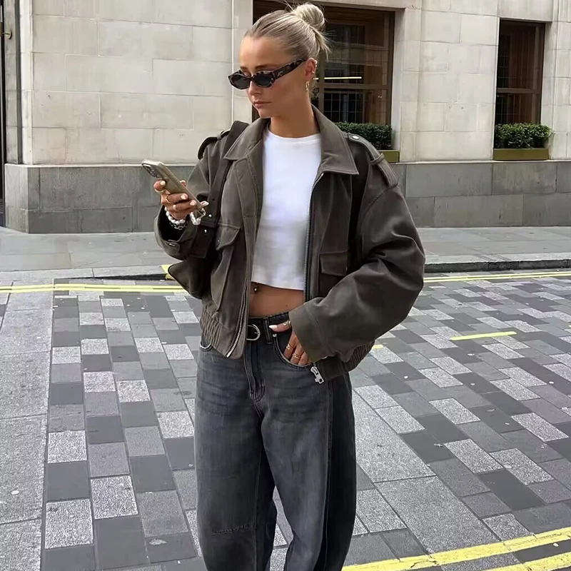 

Women's Jackets Street Fashion Youth Holiday Coats Autumn Jackets Women's 2025 New Coats Chic Slim Short Elegant Autumn Warm