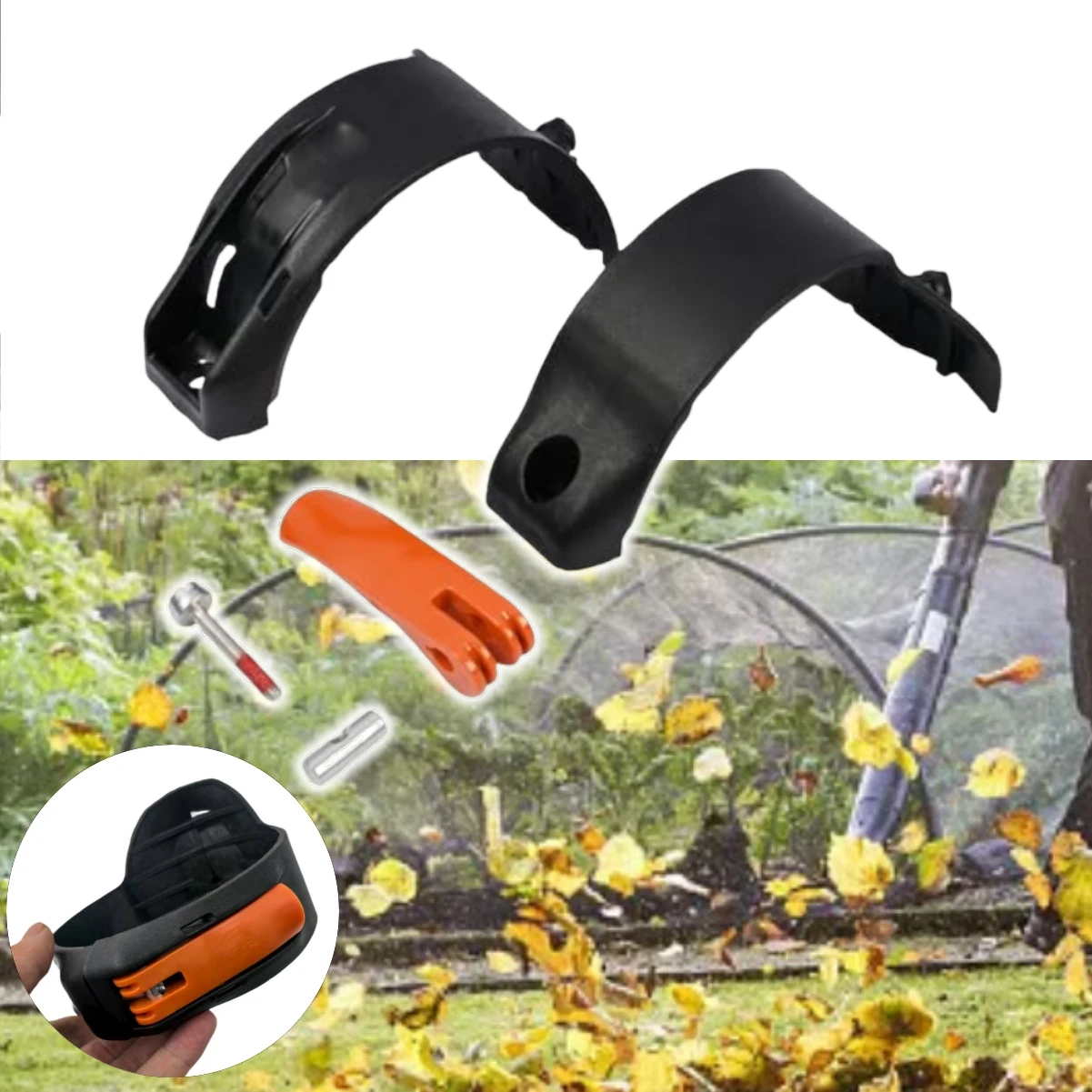 Suporte do punho da braçadeira da faixa do acelerador do ventilador de folha para br800 br700 br450 bga300 peças de reposição compatíveis com alavanca do parafuso