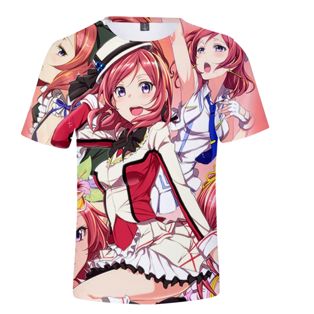 LoveLive! Nishikino Maki μ's school idol 3D Print Spring Summer Preppy Men/Women T-shirt Kawaii Streetwear style Street Clothes