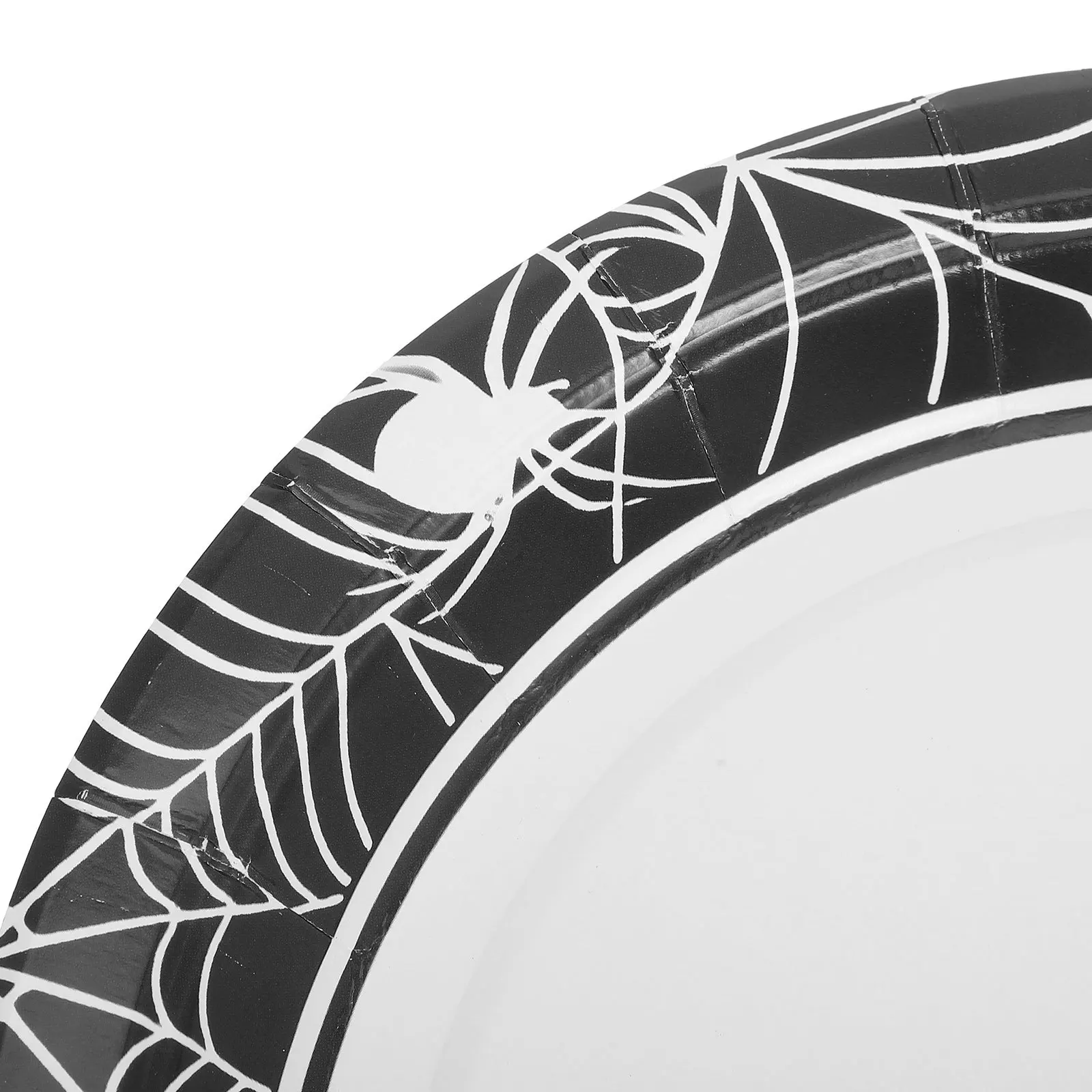 مجموعة أدوات مائدة الهالوين للاستعمال مرة واحدة على شبكة العنكبوت، أطباق المناديل والشوك، زينة حفلات مخيفة، مستلزمات أعياد الميلاد، أطباق تقديم