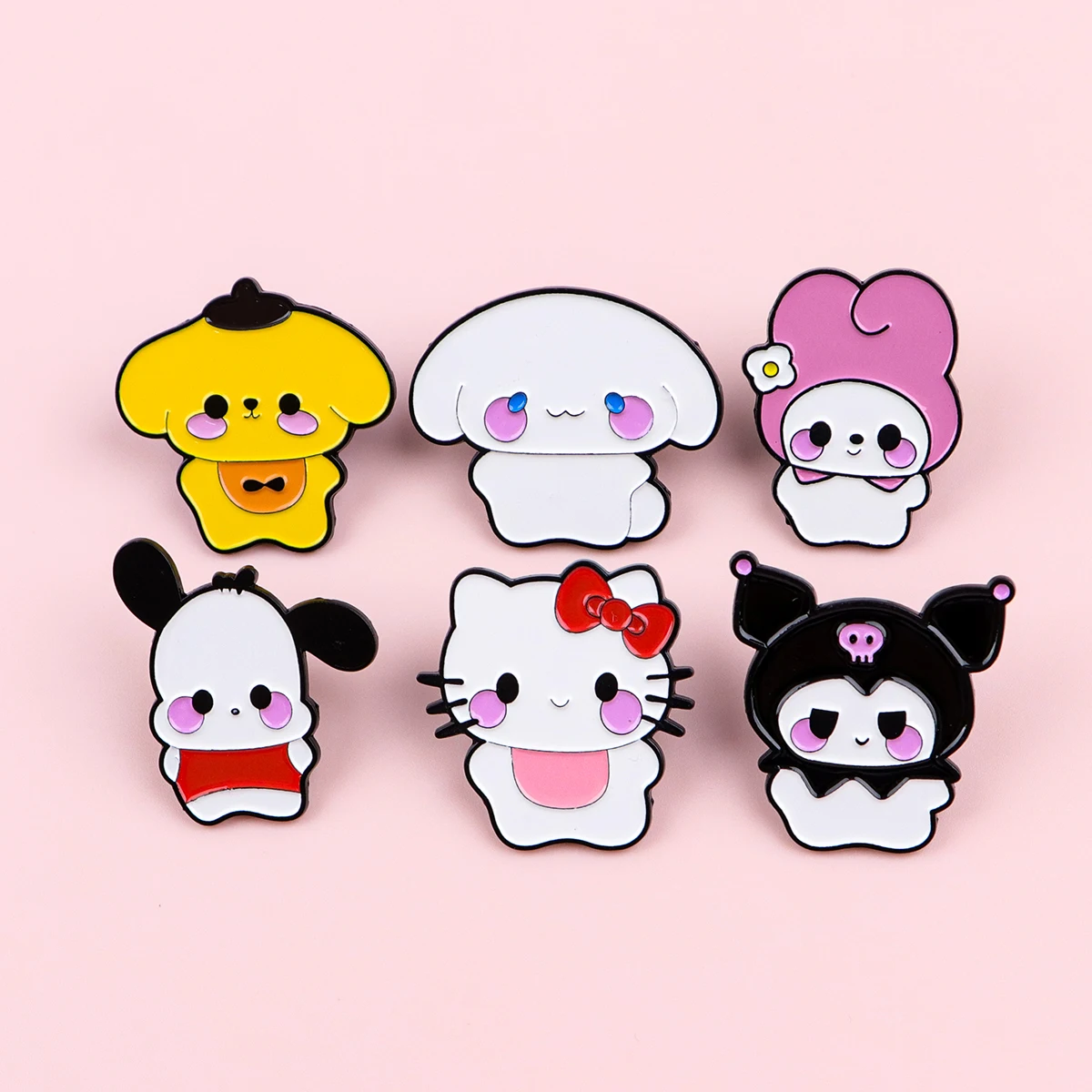 Kawaii المينا دبوس الكرتون أنيمي دبابيس للنساء طوق التلبيب دبوس شارات هدايا الحفلات الأطفال الديكور الملابس والاكسسوارات #3