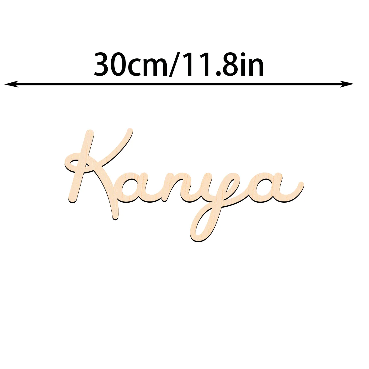 1 قطعة كانيا متينة على سبيل المثال اسم شخصي مادة خشبية على الطراز التقليدي لوحة ديكور لسطح الطاولة لغرفة النوم #5