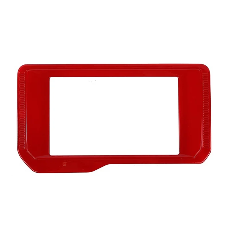 Центральная консоль навигационная рамка панель Крышка отделка наклейка Аксессуары для Ford Bronco 2021 2022, ABS красный