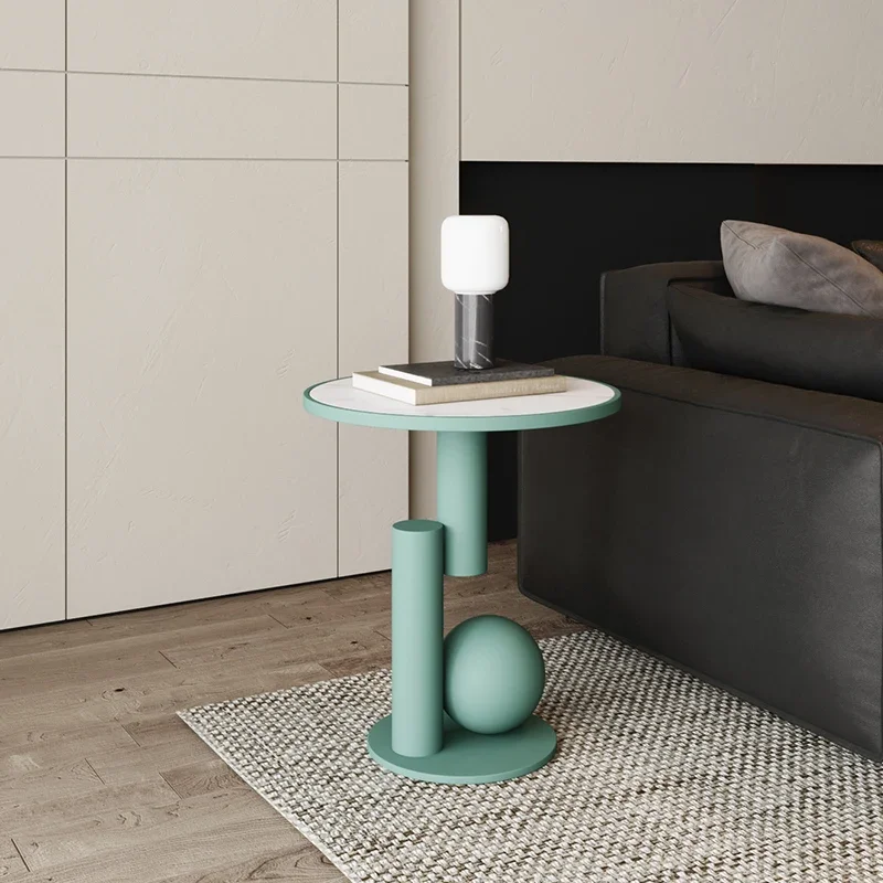 Small Round Coffee Table Mobile Bedside Night Sofa Side Table Design Nordic Mesitas De Noche Mesas Interior Home Furniture