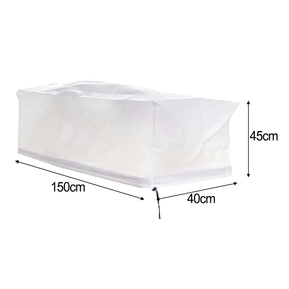 Non Woven Fabric Plant Cover for Winter Use with Secure Drawstring to Protect Balcony Flower Boxes from Cold Frost and Snow