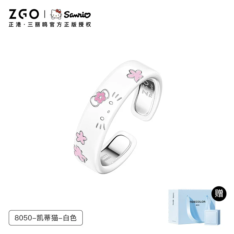 Sanrio Cute Hello Kitty Rings Kawaii My Melody Cartoon Couples Jewelry Hand Ornaments Animedecoration Accessories Toys Girls