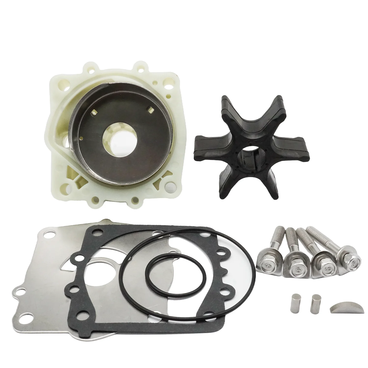 

Water Pump Impeller Repair Service Kit w/Housing for Yamaha Marine 4 Stroke 75 90 115 HP F75B F115 Outboard Engines 68V-W0078-00