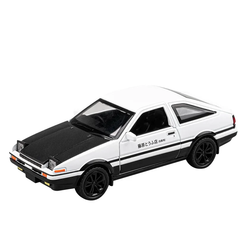 1:36 Toyota AE86 alta simulazione pressofuso in lega di metallo modello di auto Sound Light Pull Back Collection regali giocattolo per bambini