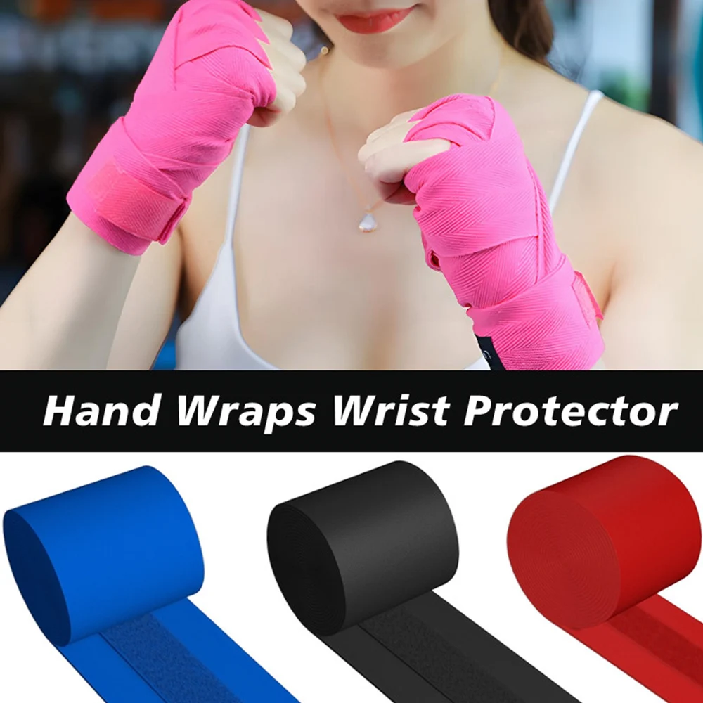 

1 Pair Breathable MMA Gloves Muay Thai Elastic Cotton Bandage Gloves Absorb Sweat Hand Wrap Handguard Gloves Taekwondo Karate