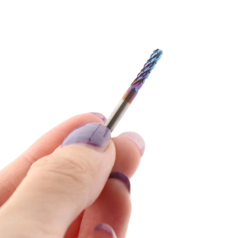 0.8-3.175mm CNC Router Bits Blue Titanium Coated PCB Machine Edge Cutter Milling Cutter Carbide End Mill