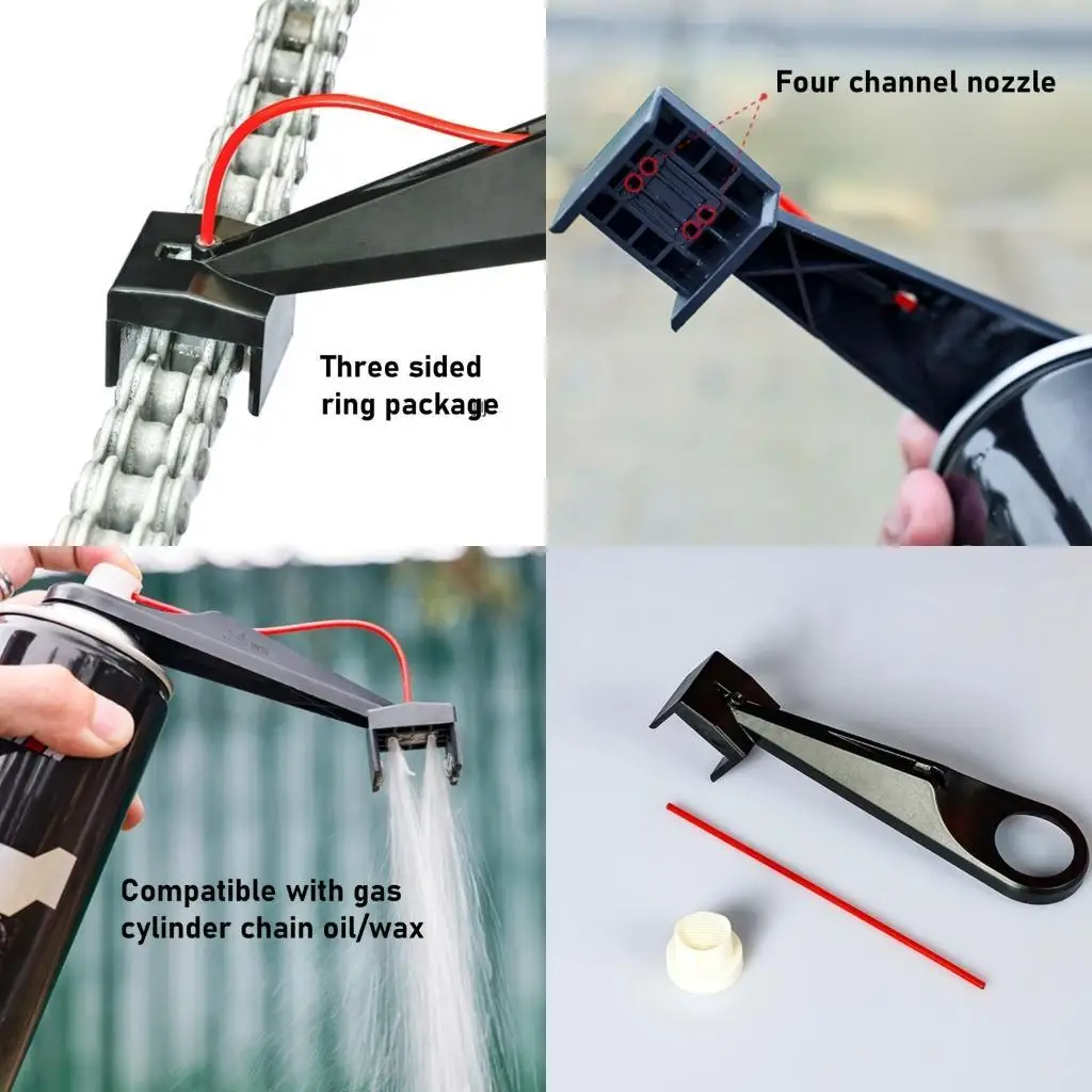

Y1UC Bicycles Chain Cleaning Tool Oil Sprayer Oiling Diverter Motorcycle Chain Repair Tool Cycling Chain Maintenance Tool