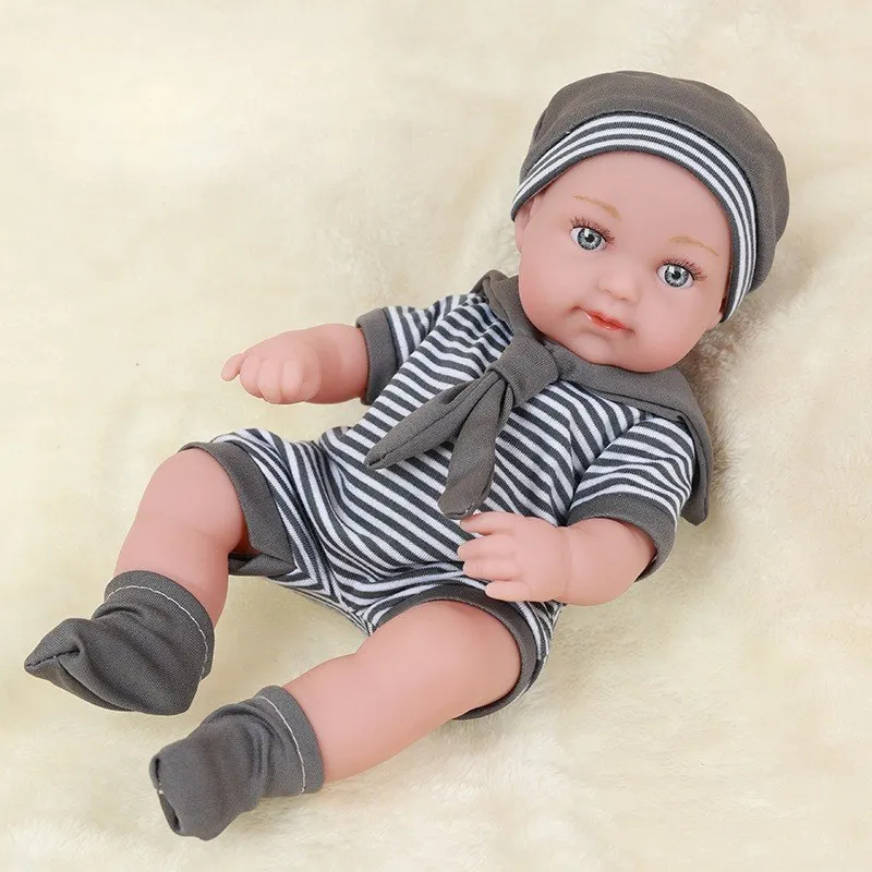 ตุ๊กตาเด็กเกิดใหม่ BJD ขนาด 30 ซม. ตาโต ผิวขาว ตุ๊กตาจำลองไวนิล ของขวัญ