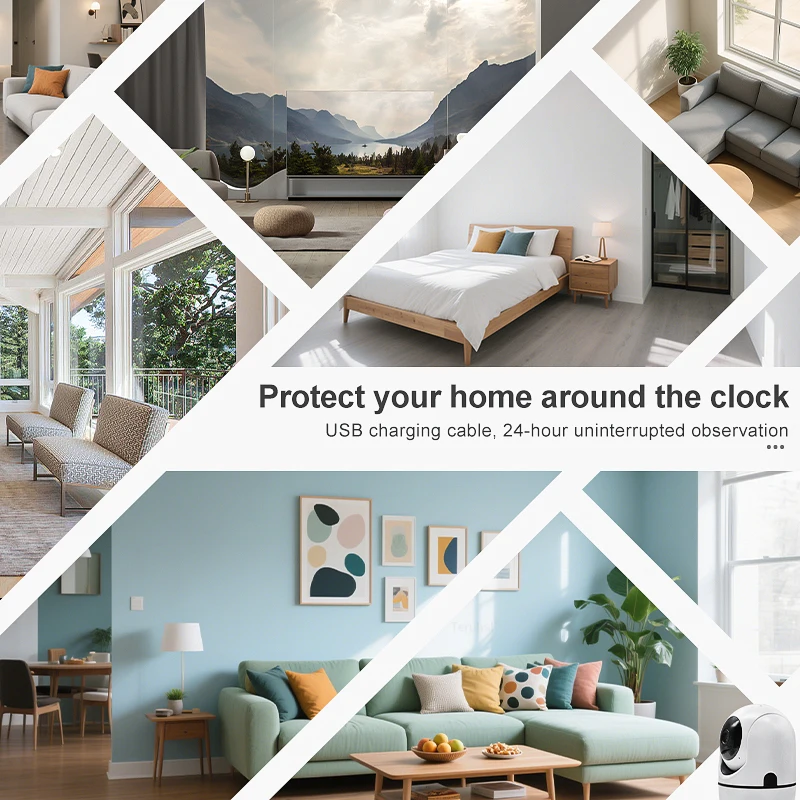 كاميرا واي فاي 3MP بالإضافة إلى المنزل الذكي تتبع السيارات 1080P 10X التكبير كامل للرؤية الليلية شبكة لاسلكية CCTV فيديو كاميرا مراقبة للأطفال #3