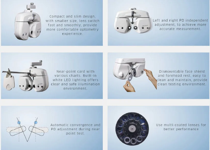 CV-7600 Optometry Popular Model Auto Phoropter Digital Optical Vision Tester Wireless