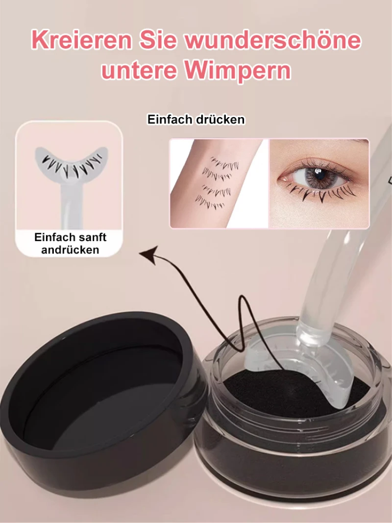 Behinderte Partei faule Menschen unteren Wimpern stempel Set wasserdichte nicht entfernende Eyeliner Drucks ch reibt isch untere Wimpern stempel