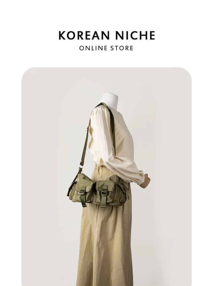 Designer Luxury Shoulder Bags Handbags Women Multi Pockets Fashion Nylon Crossbody Bag Travel Casual Versatile Korean Style New
