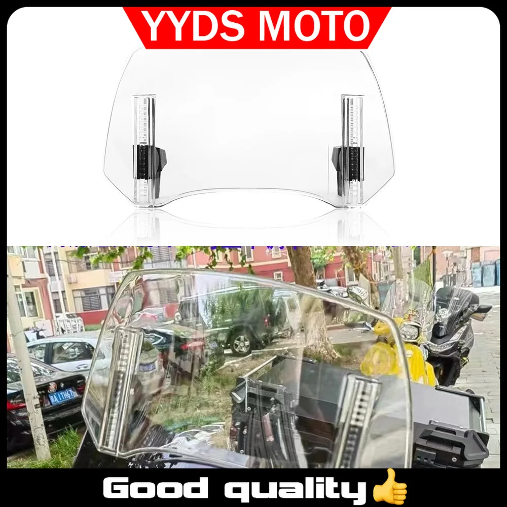 

Height Adjustable Motorcycle Windshield Wind Deflector for Honda Kawasaki Yamaha BMW Suzuki - Custom Fit for Enhanced Riding Exp